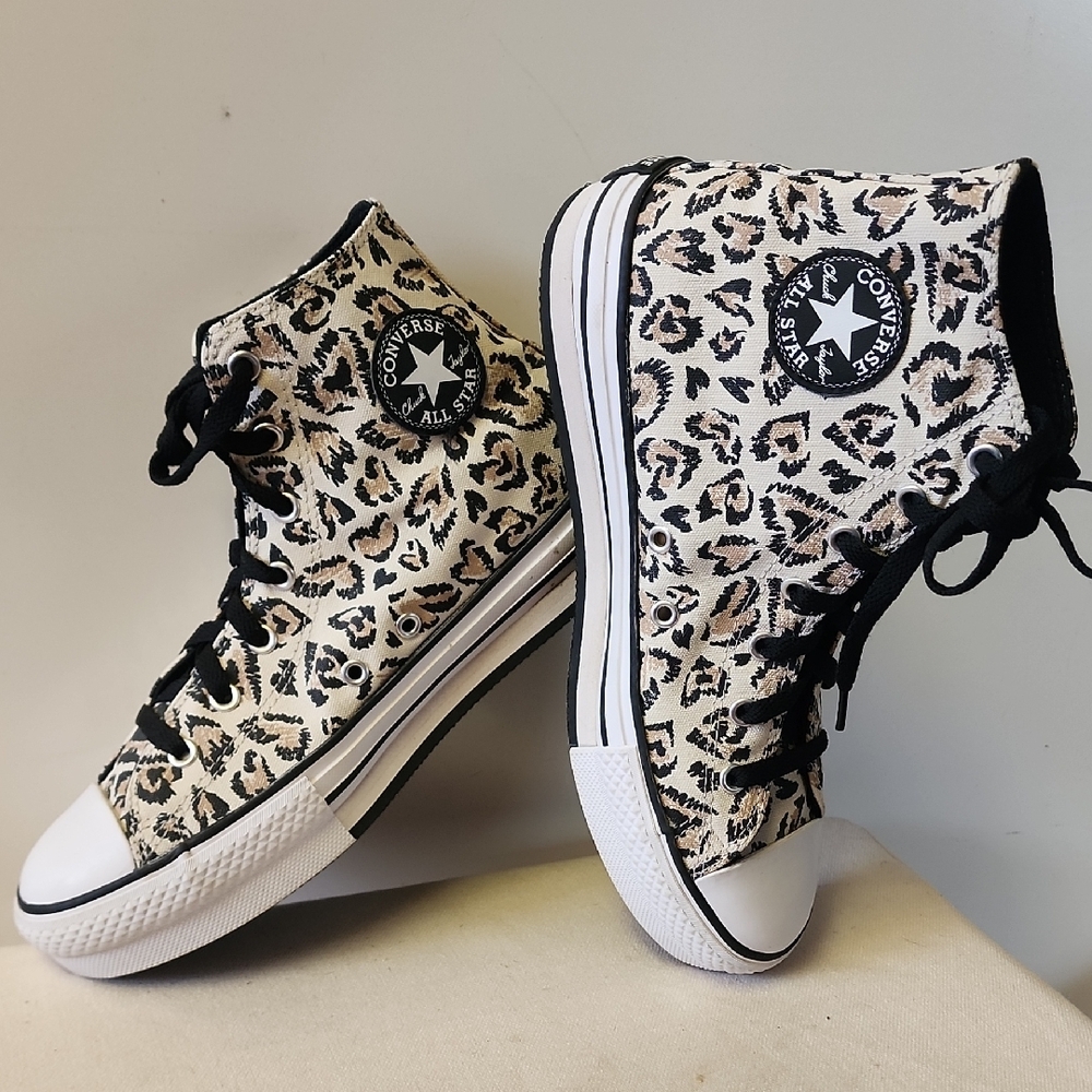 Converse All Star Chuck Taylor, Women's Wild Leopard High-Tops.☆❤️☆ - Picture 12 of 14